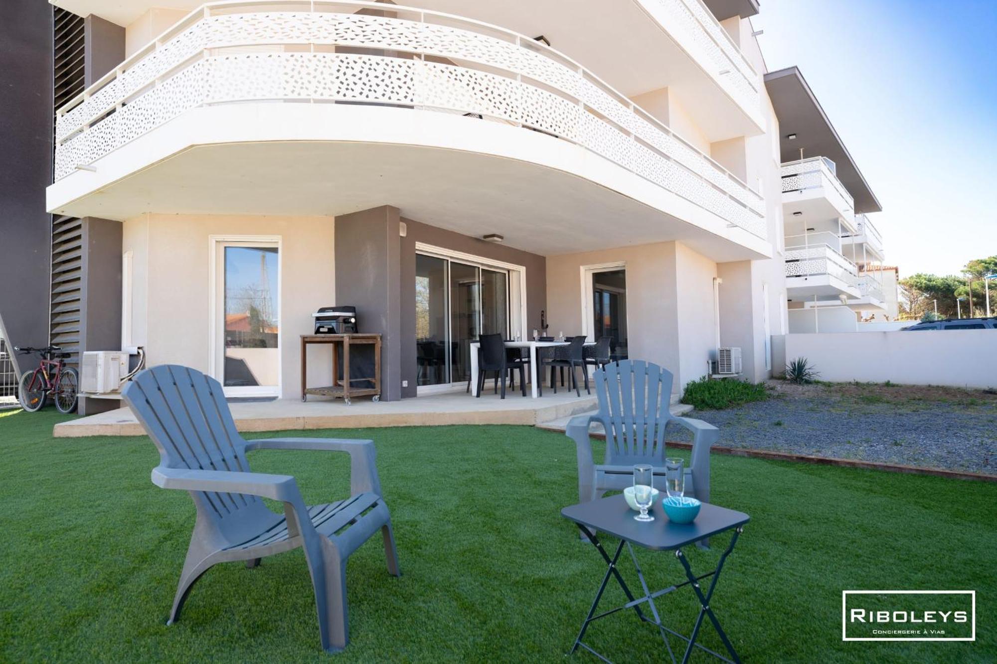 ויאס Grand T3 Neuf Climatise Avec Wifi A 100M De La Plage מראה חיצוני תמונה